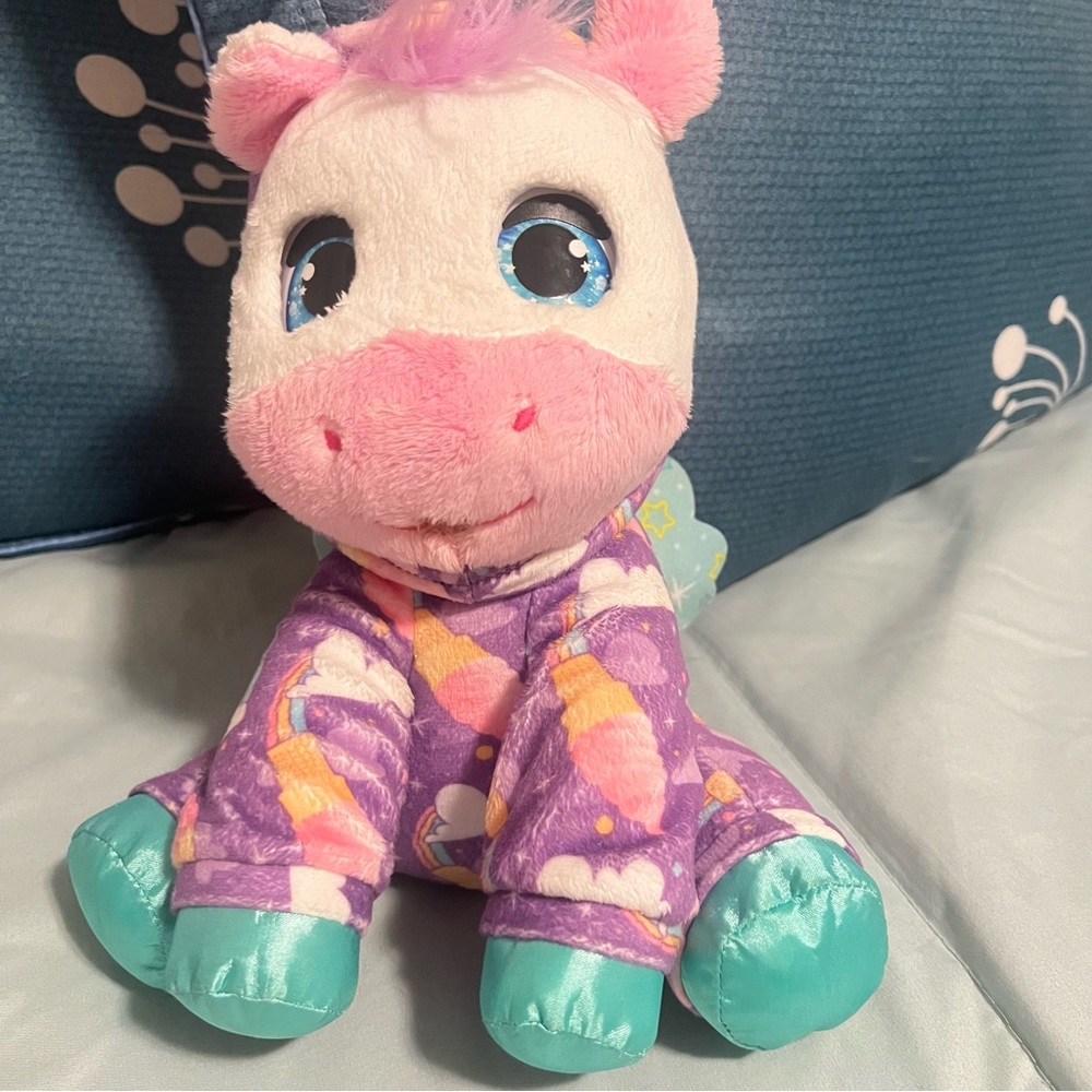 Hasbro Unicorn Plush with Pink and Teal Details